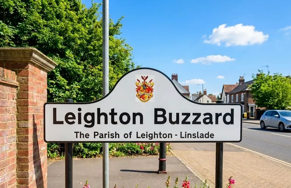 Leighton Buzzard High Street in Bedfordshire